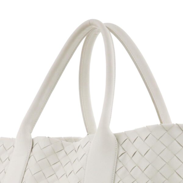 1240005028937 3 Bottega Veneta Intrecciato Tote Bag White