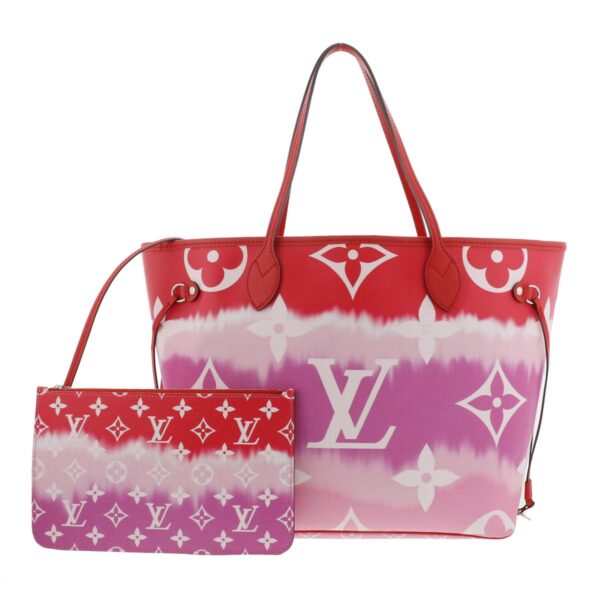 1240005028949 1 Louis Vuitton Neverfull MM Escale Tote Bag Monogram Rouge