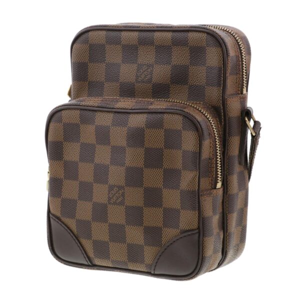 1240005029019 2 Louis Vuitton Amazon Shoulder Bag Damier Ebene Brown