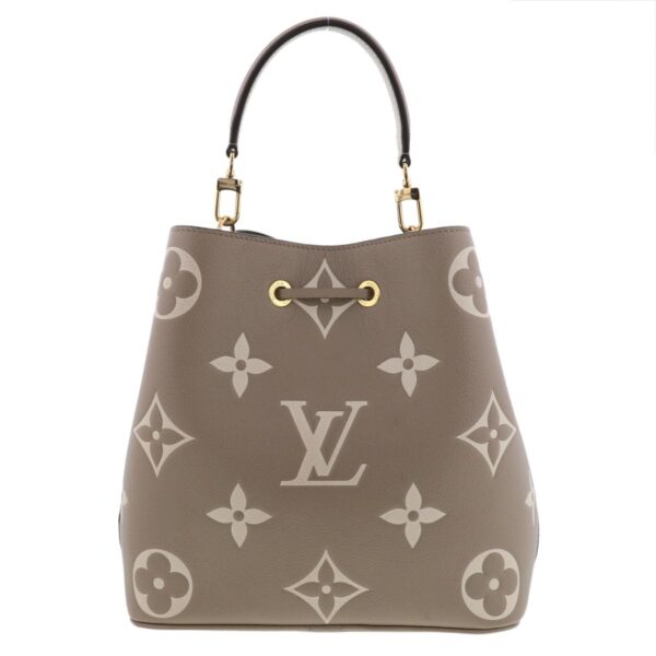 1240005029057 4 Louis Vuitton Neonoe MM Shoulder Bag Monogram Empreinte Beige