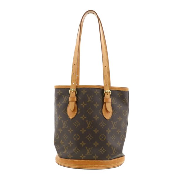 1240006008608 1 Louis Vuitton Monogram Baguette PM Handbag Brown