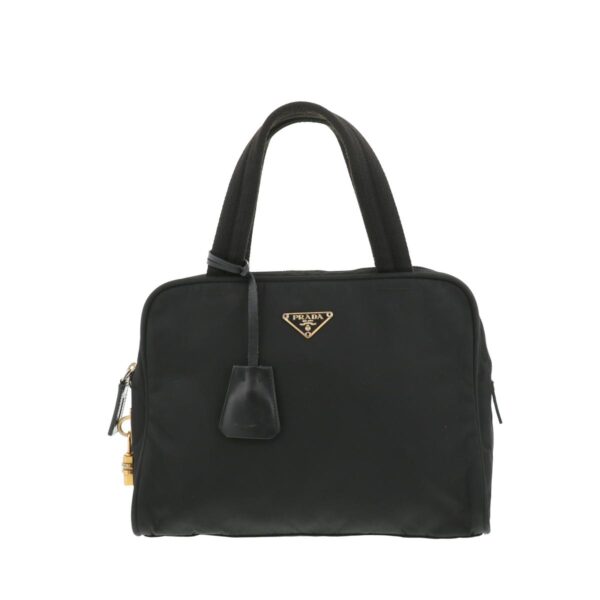 1240006010639 1 Prada Nylon Handbag Black