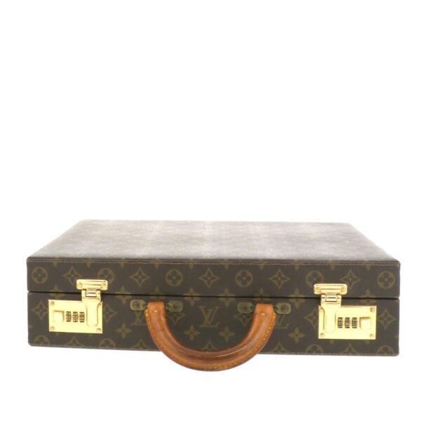 1240007003565 3 Louis Vuitton Monogram Crusher Carry Suitcase Brown