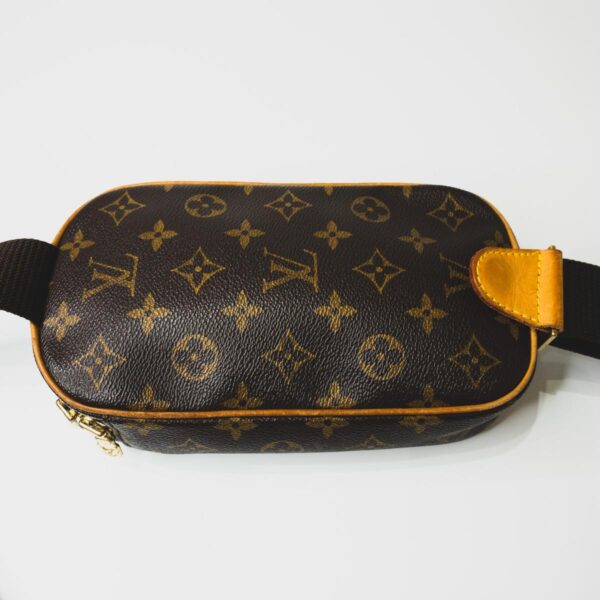 1240007003702 2 1 Louis Vuitton Pochette Gange Monogram Canvas Waist Bag Brown