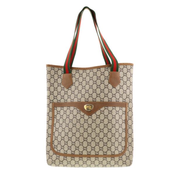 1240007004190 1 Gucci GG Plus Tote Bag Brown