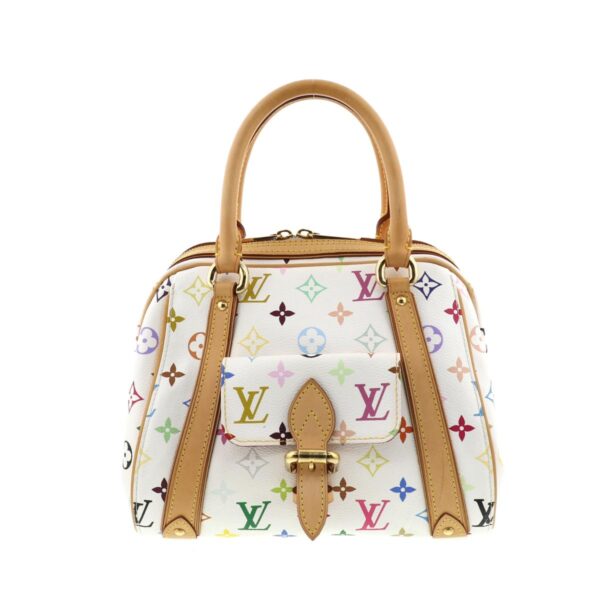 1240007004526 1 Louis Vuitton Priscilla Multicolor Handbag White