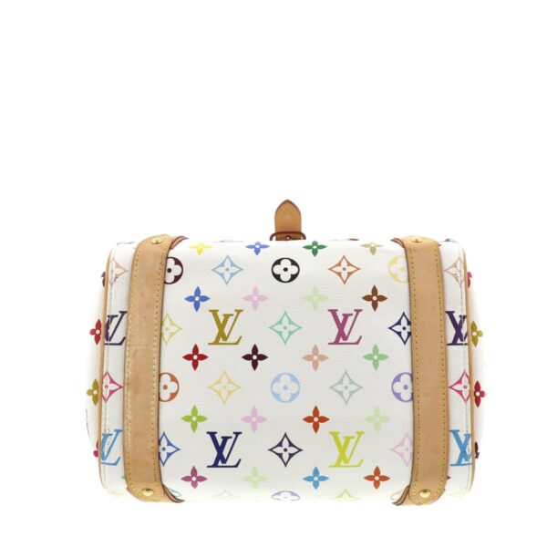 1240007004526 5 Louis Vuitton Priscilla Multicolor Handbag White