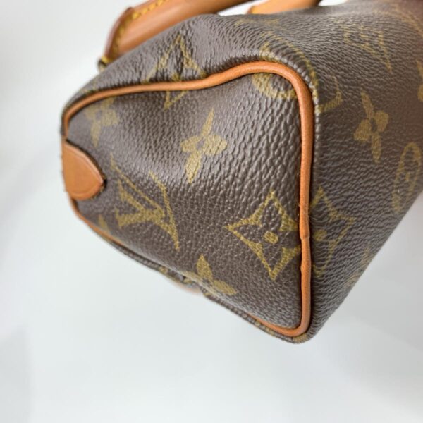 1240007004577 7 Louis Vuitton Mini Speedy Monogram Canvas Handbag Brown