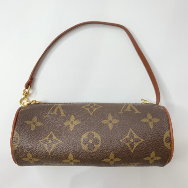 1240007004610 2 Louis Vuitton Papillon Monogram Canvas Drawstring Bag Brown