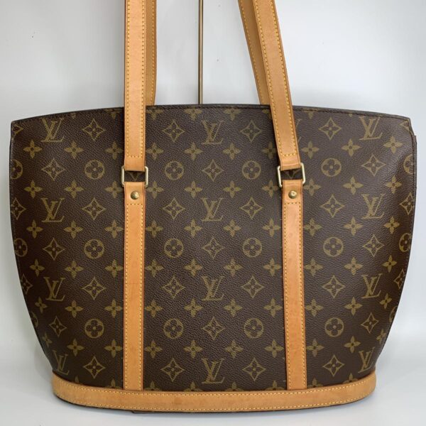 1240007004840 1 Louis Vuitton Babylon Monogram Canvas Tote Bag Brown