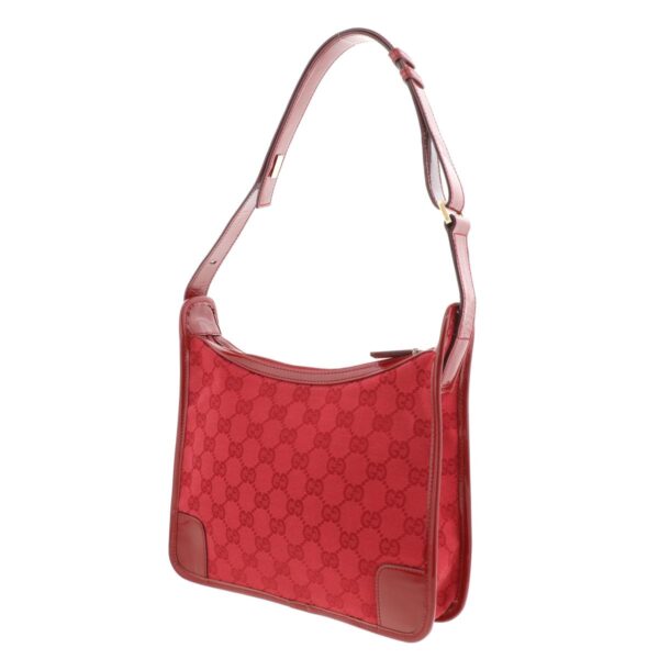 1240007006355 2 Gucci GG Canvas Shoulder Bag Red