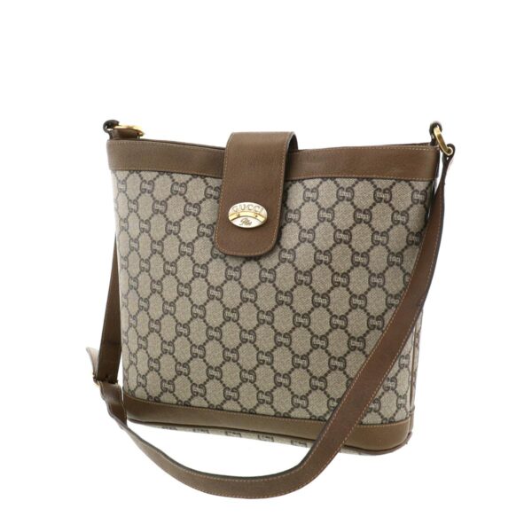 1240007006366 2 Gucci GG Plus Long Shoulder Bag Khaki Brown