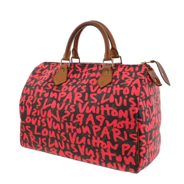 1240007006725 2 Louis Vuitton Speedy Graffiti Bag Monogram Fuchsia