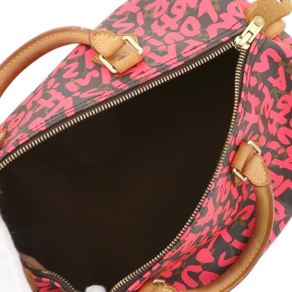 1240007007003 7 Louis Vuitton Speedy 30 Graffiti Handbag Pink