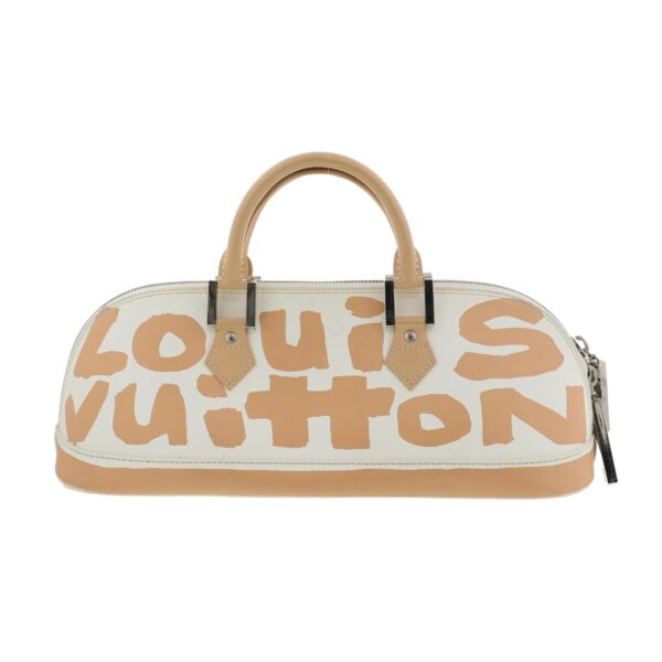 1240007007607 1 Louis Vuitton Alma Horizontal Graffiti Handbag Beige