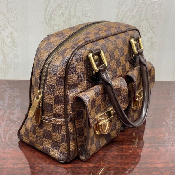 1240007007763 3 Louis Vuitton Manhattan PM Handbag Damier Ebene