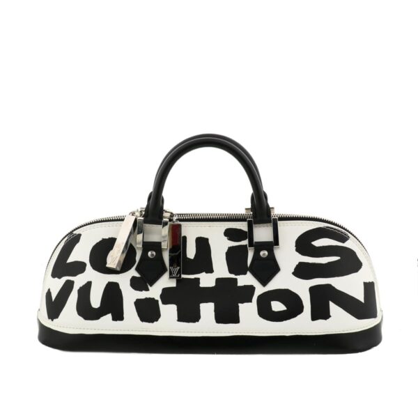 1240007008561 4 Louis Vuitton Graffiti Alma Horizontal Handbag Monogram Noir