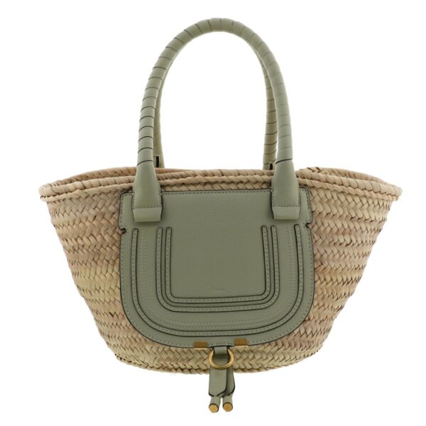 1240007009090 1 Chloe Marcy Basket Handbag Green