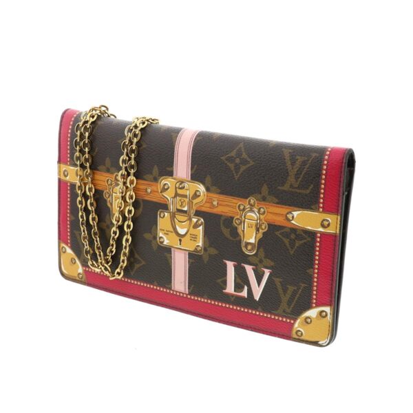 1240007009231 2 Louis Vuitton Pochette Weekend Wallet Monogram Fuchsia