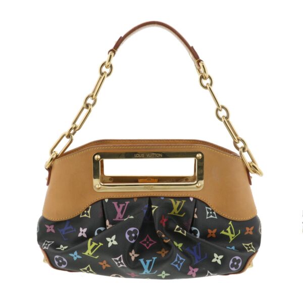 1240007009637 3 Louis Vuitton Judy PM Shoulder Bag Monogram Multicolor Black