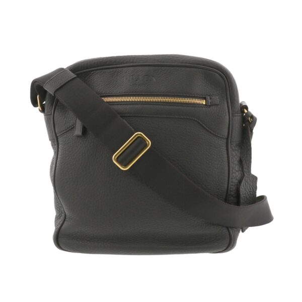 1240007010384 1 Prada Leather Shoulder Bag Black