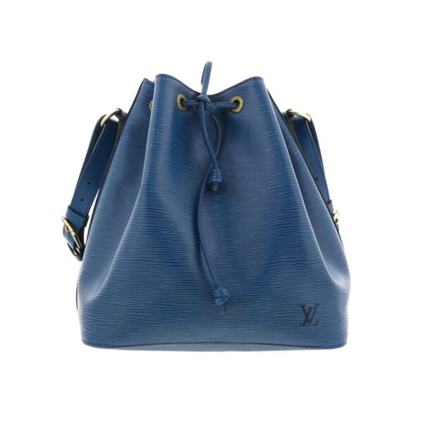 1240007010394 1 Louis Vuitton Noe Drawstring Bag Epi Toledo Blue