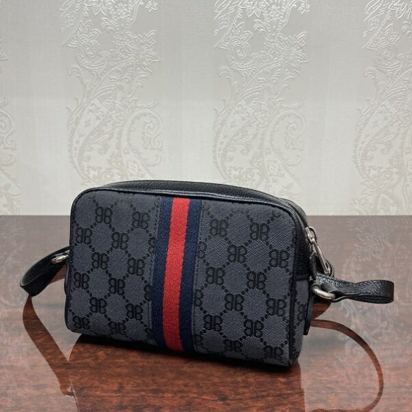 1240007010873 2 Gucci Balenciaga Collaboration Camera Bag Black