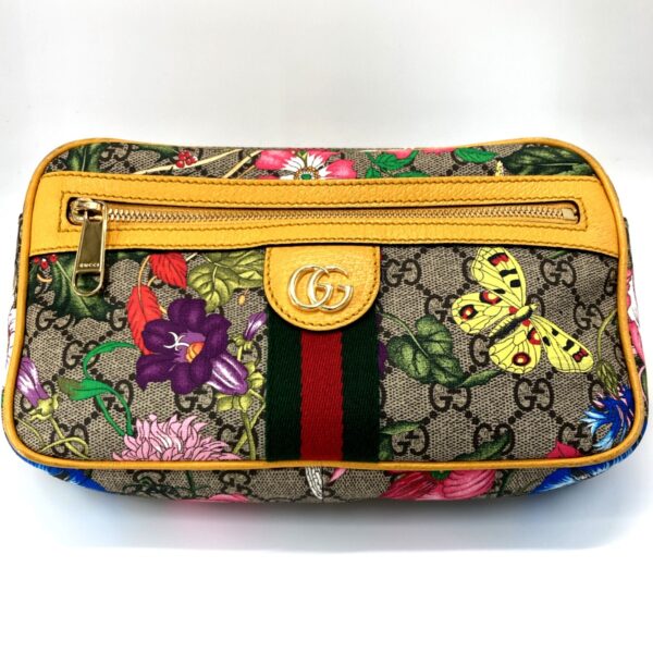 1240007013114 1 Gucci Ophidia GG Supreme Belt Bag Yellow