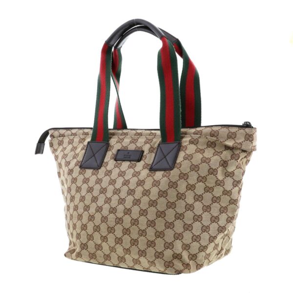 1240007013448 2 Gucci Tote Bag Sherry Line Brown