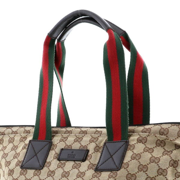 1240007013448 3 Gucci Tote Bag Sherry Line Brown