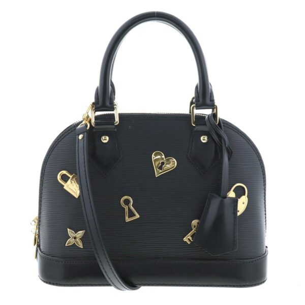 1240007013658 1 Louis Vuitton Alma BB Handbag Epi Love Lock Noir