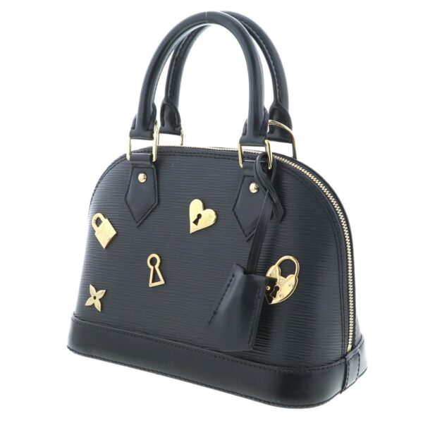 1240007013658 2 Louis Vuitton Alma BB Handbag Epi Love Lock Noir