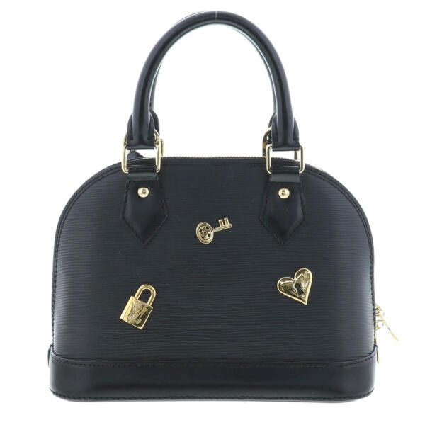 1240007013658 4 Louis Vuitton Alma BB Handbag Epi Love Lock Noir