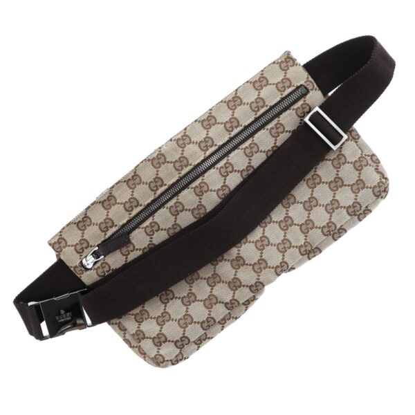 1240007016186 7 Gucci GG Canvas Waist Bag Brown