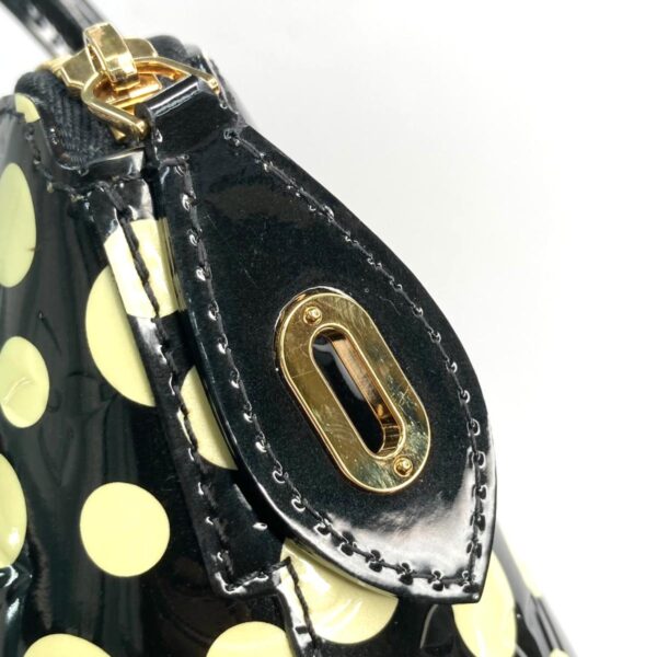 1240007017996 10 Louis Vuitton Willscher MM Yayoi Kusama Bag Handbag Vernis Black