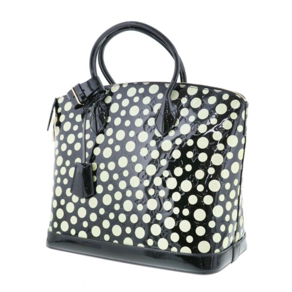 1240007017996 2 Louis Vuitton Willscher MM Yayoi Kusama Bag Handbag Vernis Black