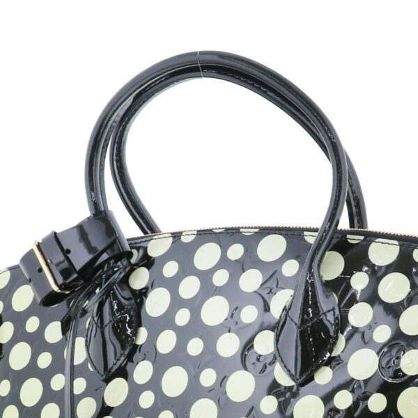 1240007017996 3 Louis Vuitton Willscher MM Yayoi Kusama Bag Handbag Vernis Black