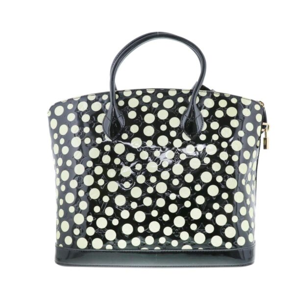 1240007017996 4 Louis Vuitton Willscher MM Yayoi Kusama Bag Handbag Vernis Black