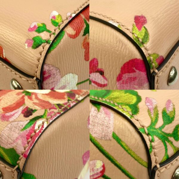 1240007018752 10 Gucci Mini Leather Top Handle 2WAY Bag Flora Pink