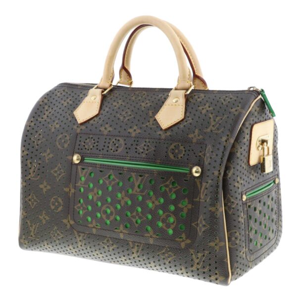 1240007018775 2 Louis Vuitton Speed 30 Perfo Vert Bag Handbag Monogram Green