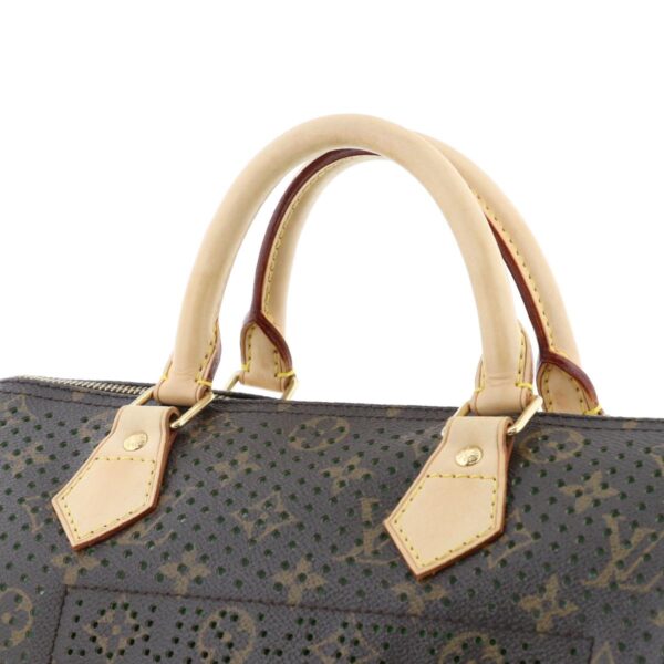 1240007018775 3 Louis Vuitton Speed 30 Perfo Vert Bag Handbag Monogram Green