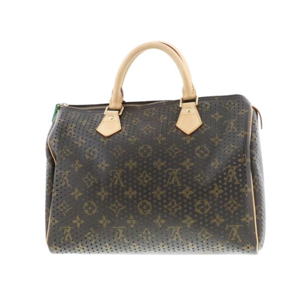 1240007018775 4 Louis Vuitton Speed 30 Perfo Vert Bag Handbag Monogram Green