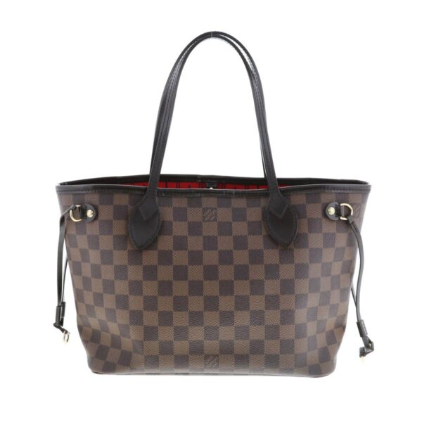 1240007019785 1 Louis Vuitton Damier Neverfull PM Tote Bag Damier Ebene Brown