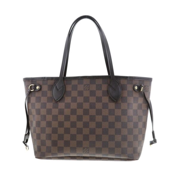 1240007019785 4 Louis Vuitton Damier Neverfull PM Tote Bag Damier Ebene Brown