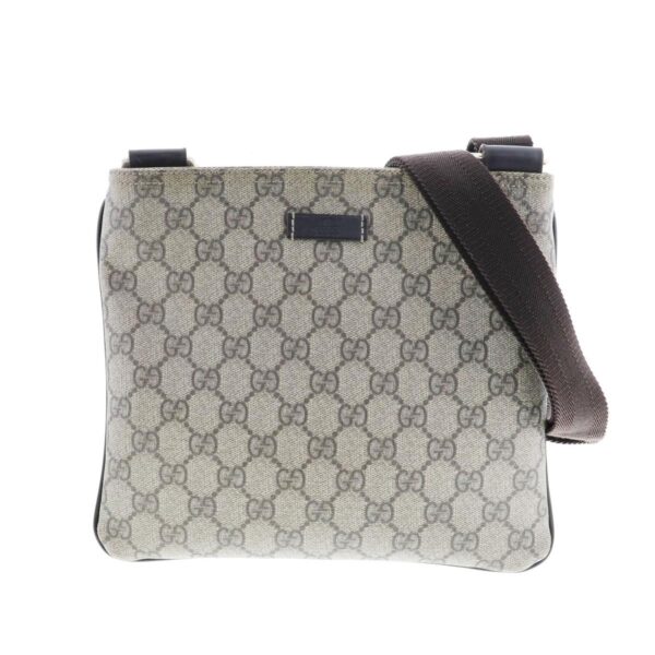 1240007020242 1 Gucci GG Supreme Shoulder Bag Brown