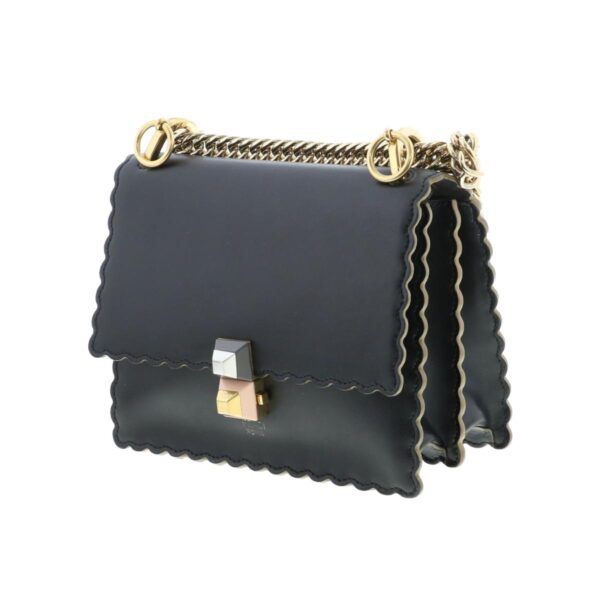 1240007020592 2 Fendi Mini Canai Studs Shoulder Bag Black