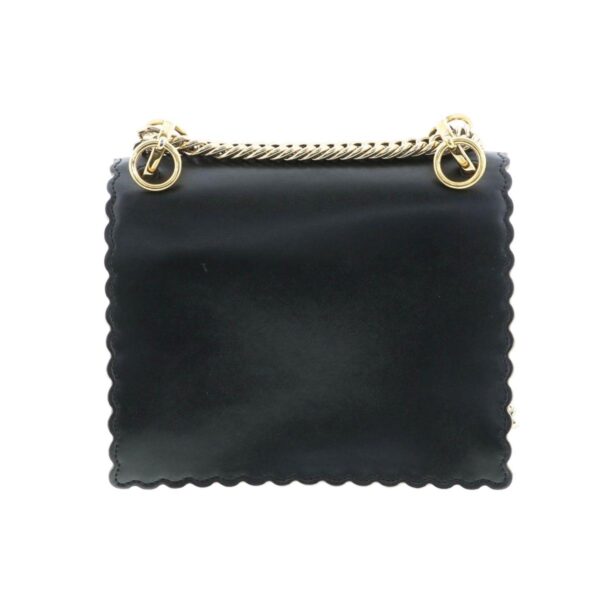 1240007020592 3 Fendi Mini Canai Studs Shoulder Bag Black