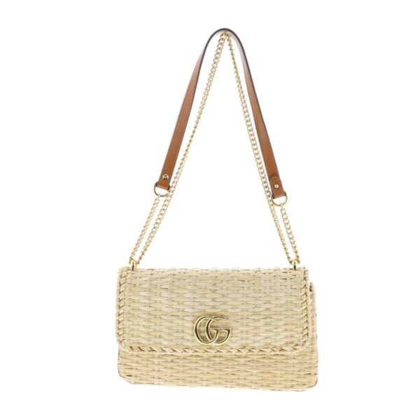 1240007021148 1 2 Gucci Wicker Small Shoulder Bag Beige