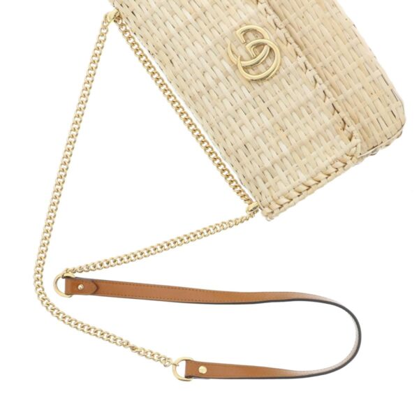 1240007021148 5 2 Gucci Wicker Small Shoulder Bag Beige