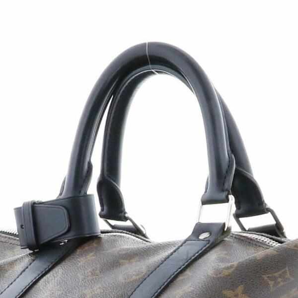 1240007021288 3 Louis Vuitton Keepall Bandolier 55 Bag Monogram Brown